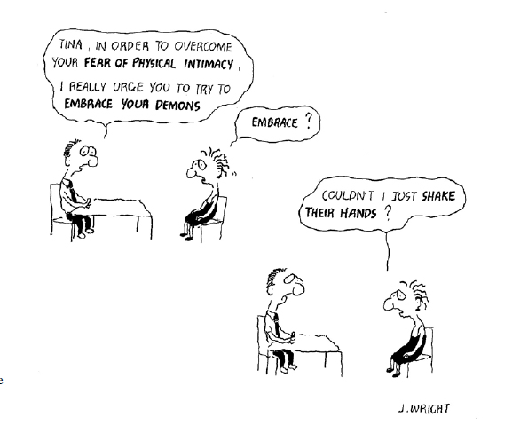 Cartoon: ACT Dämonen umarmen