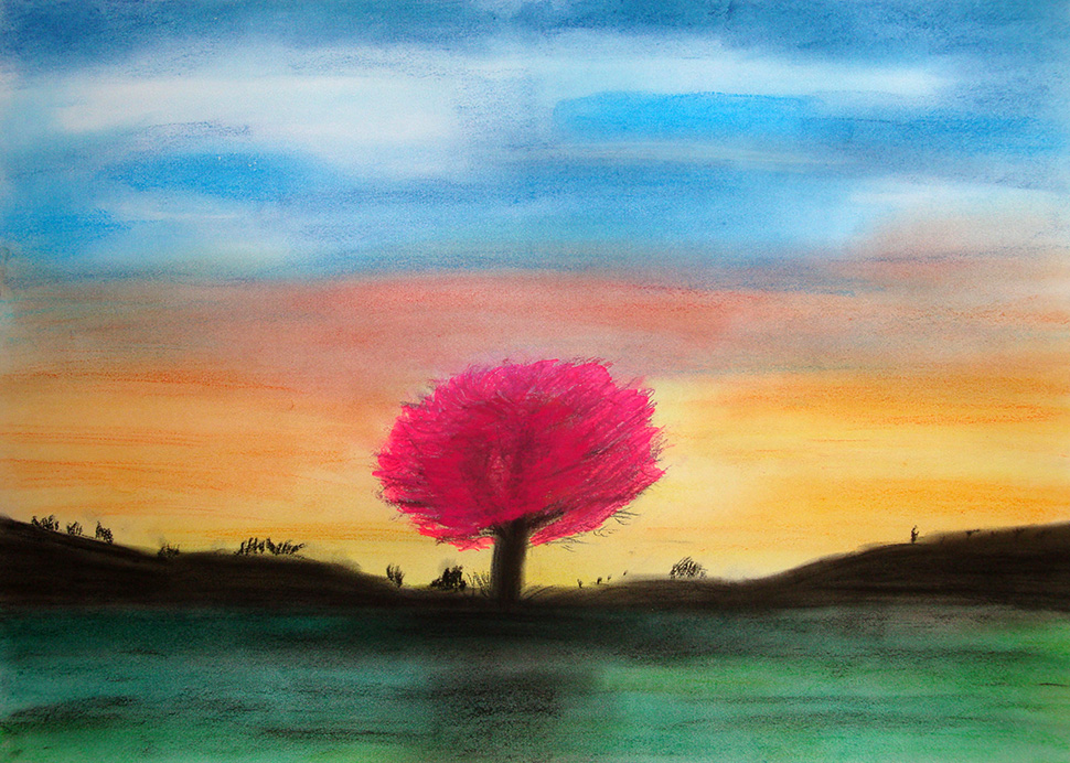 »Blühender Japanischer Kirschbaum«, © mh April 2011