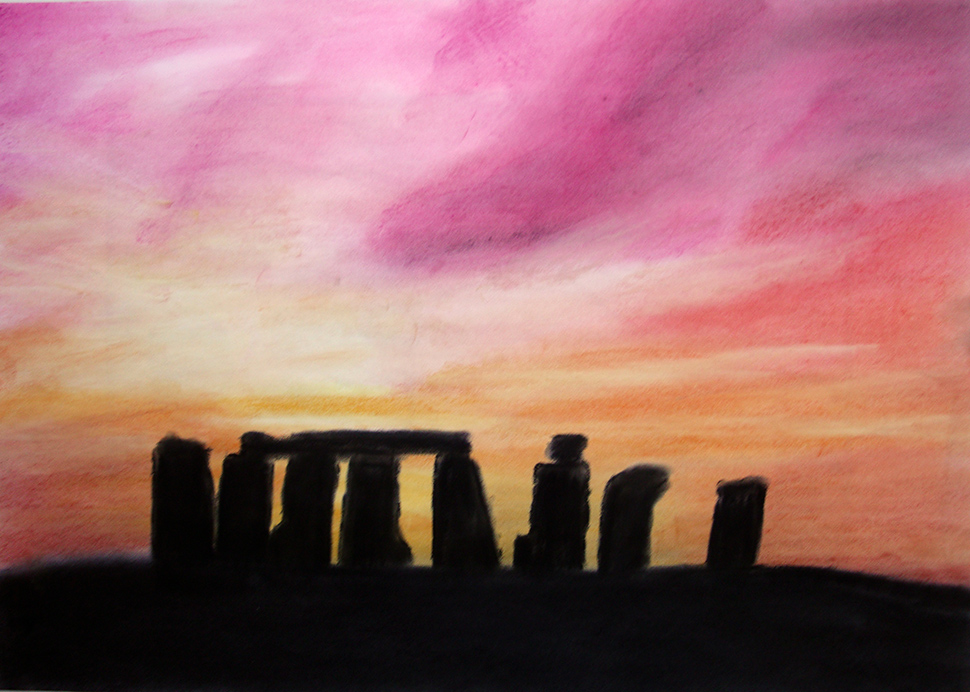 »Stonehenge, prähistorische Heilstätte«, © mh April 2011